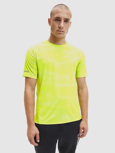 Calvin Klein Ruhák HU057593 | Calvin Klein Neon Mesh Panel Gym Férfi Póló Szürke